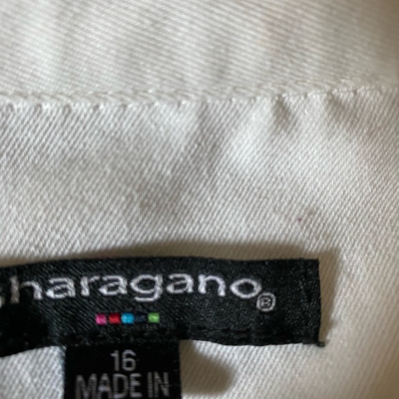 women’s white shirt dress. Gold button and zipper accents. Size 16.Includes whit - Picture 4 of 7